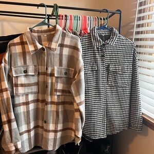 BUNDLE of 2 Oversized Shackets / Jackets